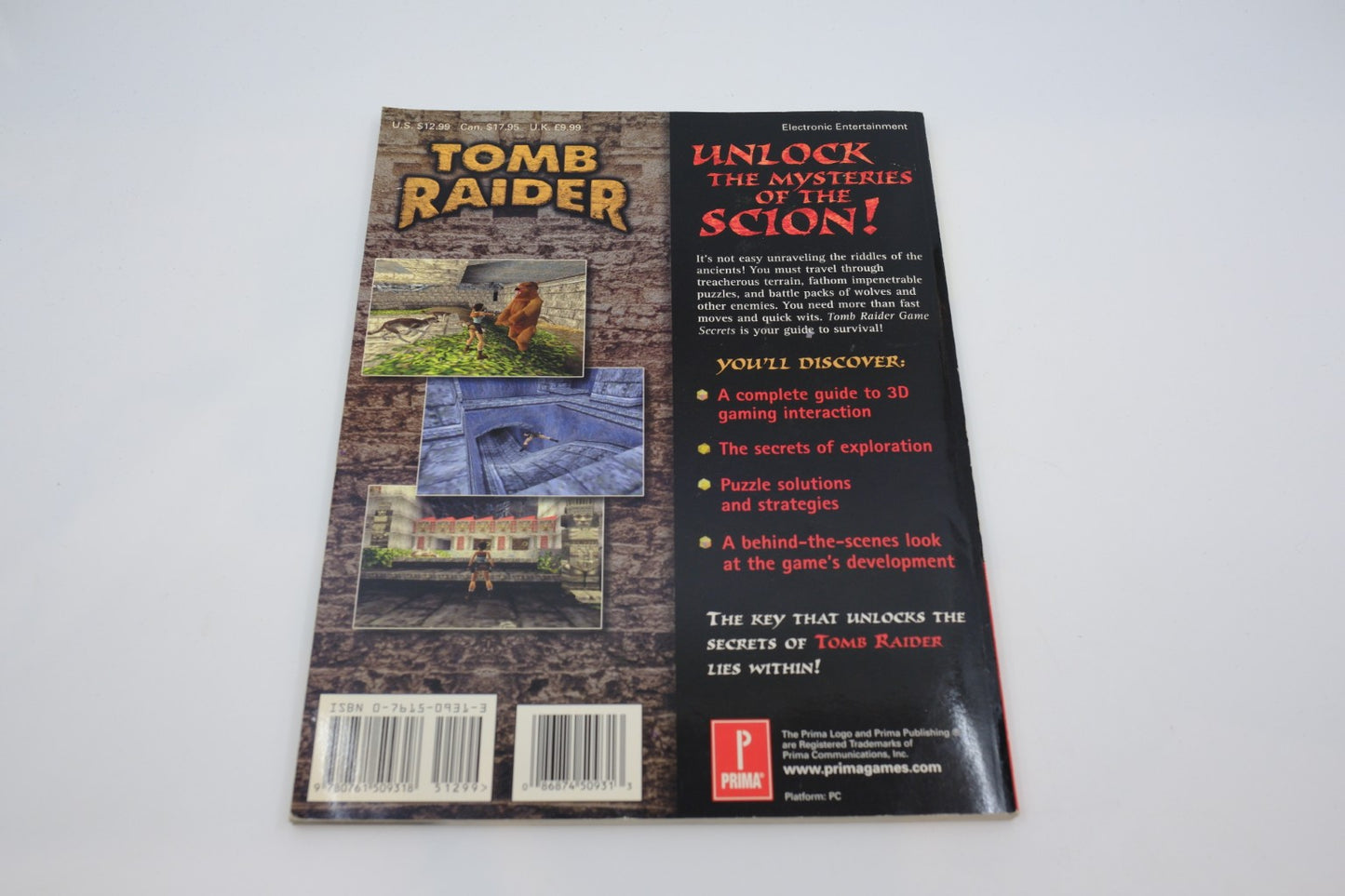 Tomb Raider — Prima’s Official Strategy Guide (PC / PlayStation / Saturn)