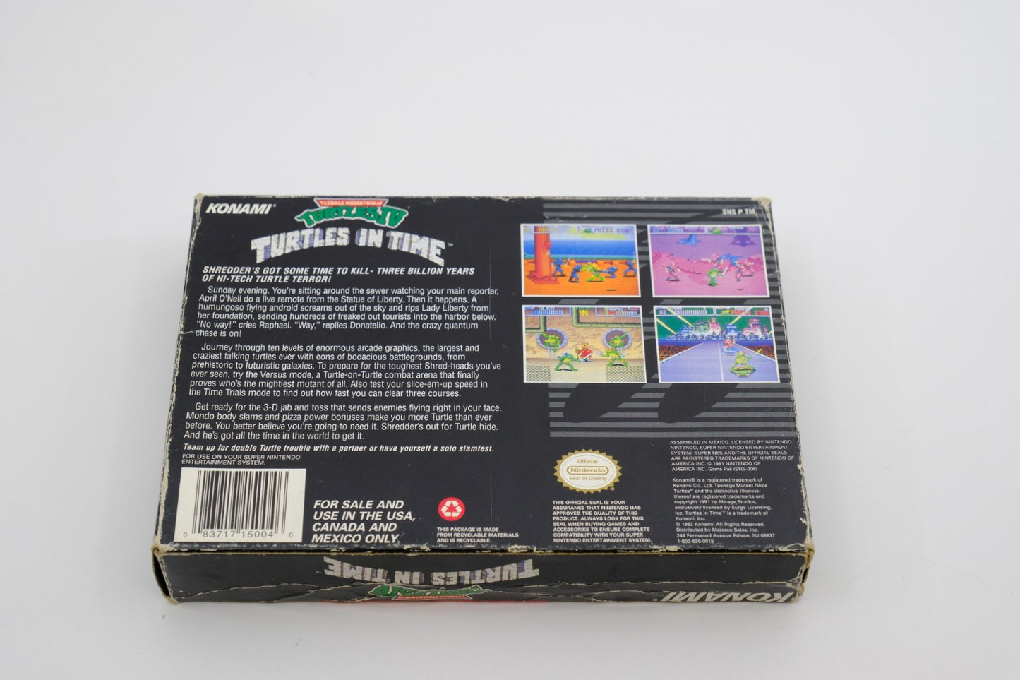 Teenage Mutant Ninja Turtles IV: Turtles in Time — Complete in box