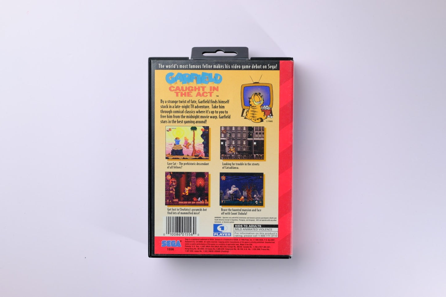 Garfield Caught in the Act Sega Genesis Complete
