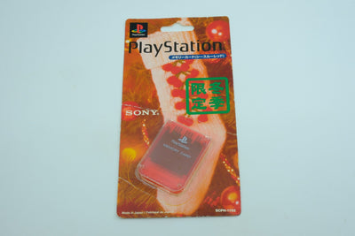 Sony PlayStation Memory Card (Clear Red / Winter Limited Edition) – Sealed Blister Pack