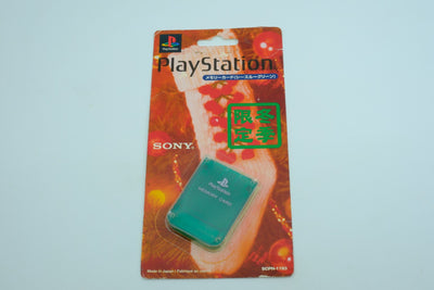 Sony PlayStation Memory Card (Clear Green / Winter Limited Edition) – Sealed Blister Pack
