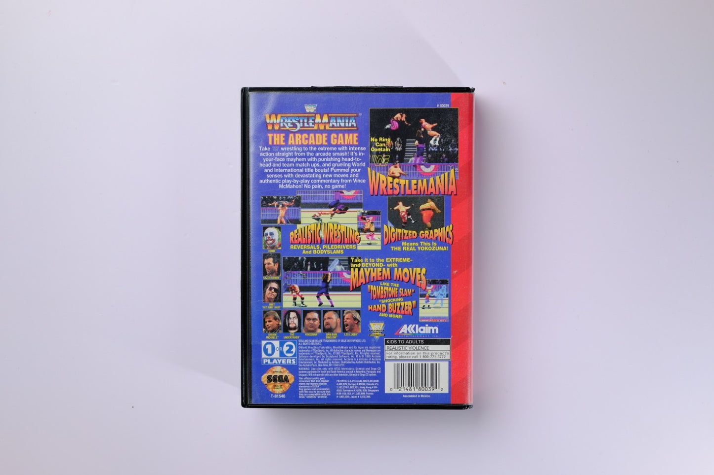 WWF Wrestlemania Arcade Game Sega Genesis Complete