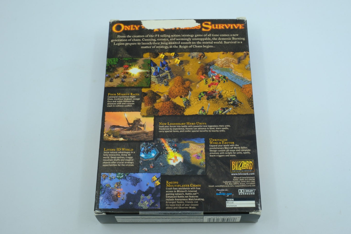 Warcraft III: Reign of Chaos (PC) – Complete in Box (CIB)