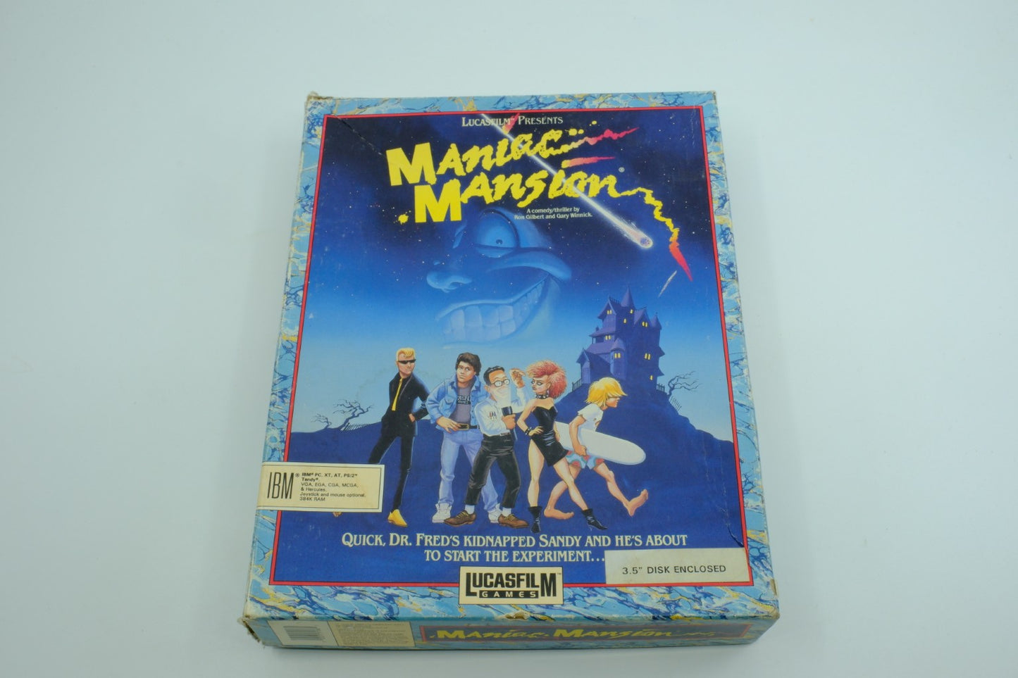 Maniac Mansion (IBM PC) – Complete in Box (CIB)