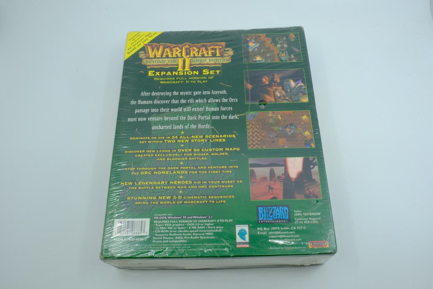 Warcraft II: Beyond the Dark Portal (PC) – Sealed Big Box Expansion Set