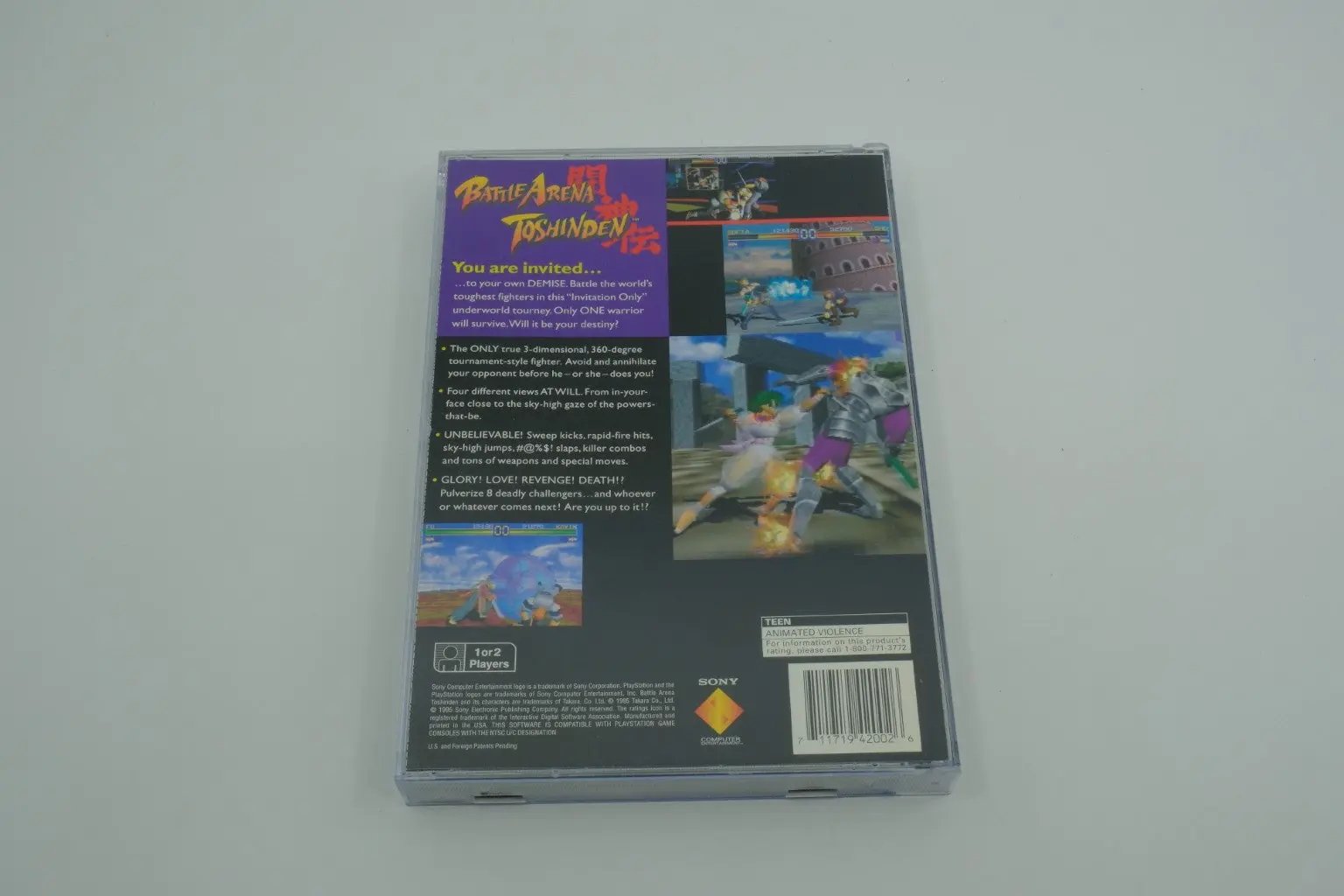 Battle Arena Toshinden – Complete in Box RetroGate - Your Gateway to Classic Gaming