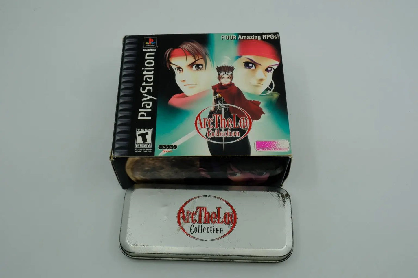 Arc the Lad Collection – Complete in Box with promotional Arc the Lad pocket watch RetroGate - Your Gateway to Classic Gaming