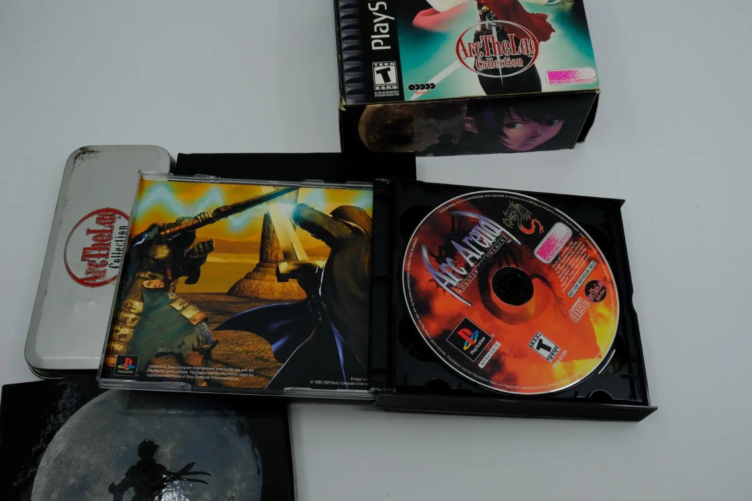 Arc the Lad Collection – Complete in Box with promotional Arc the Lad pocket watch RetroGate - Your Gateway to Classic Gaming