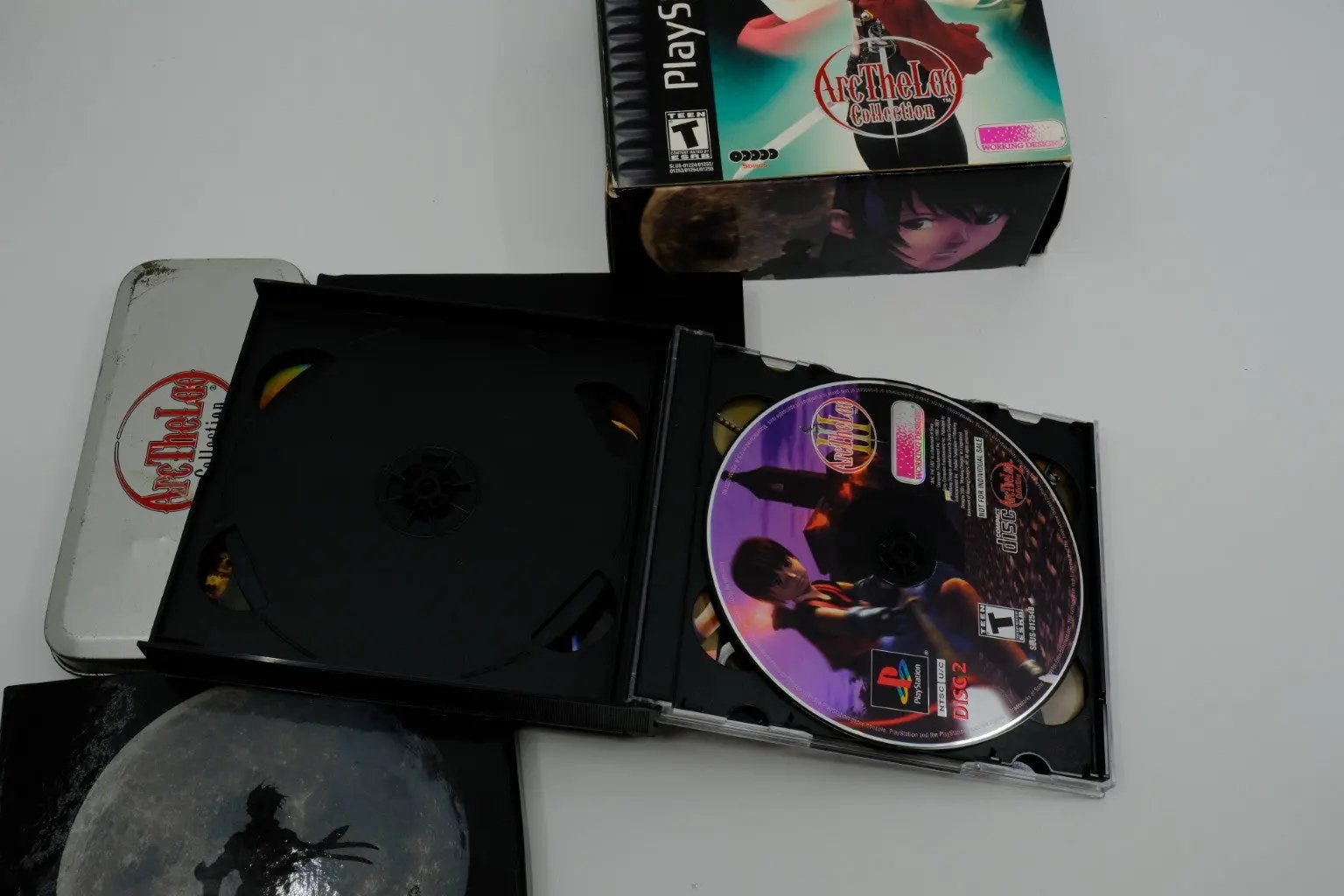 Arc the Lad Collection – Complete in Box with promotional Arc the Lad pocket watch RetroGate - Your Gateway to Classic Gaming