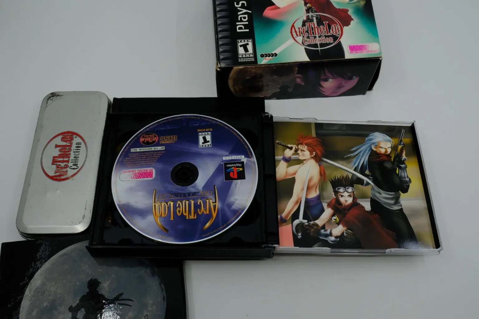Arc the Lad Collection – Complete in Box with promotional Arc the Lad pocket watch RetroGate - Your Gateway to Classic Gaming
