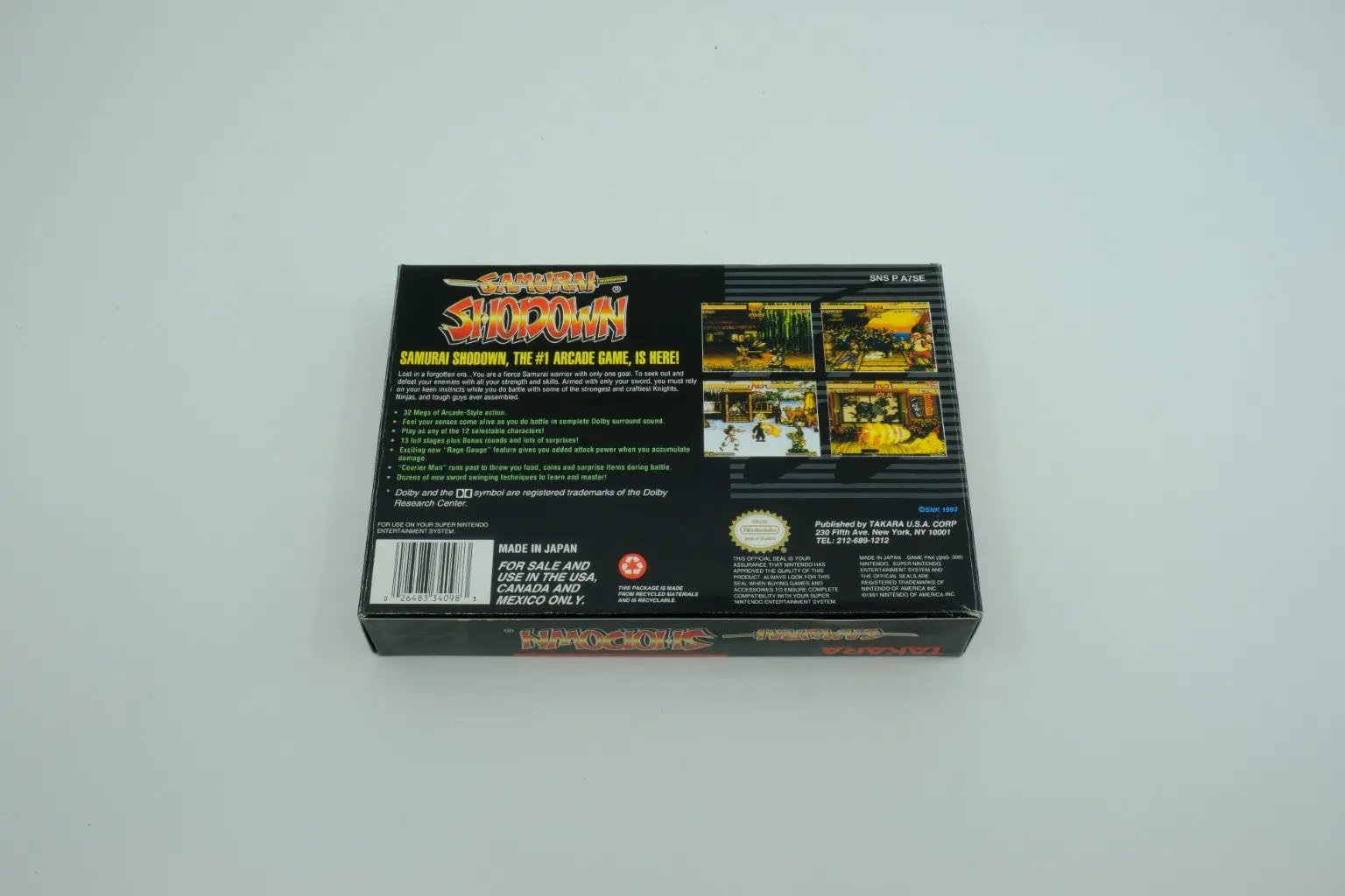 Samurai Shodown – Complete in Box RetroGate - Your Gateway to Classic Gaming