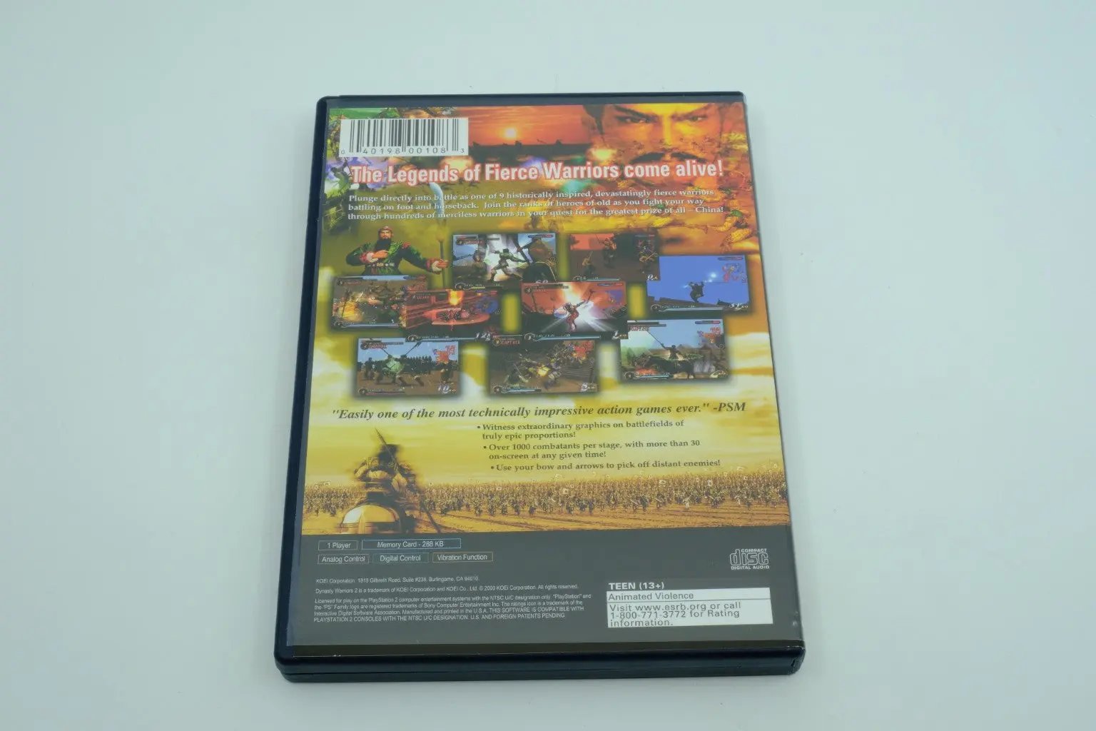 Dynasty Warriors 2 – Complete in Box RetroGate - Your Gateway to Classic Gaming