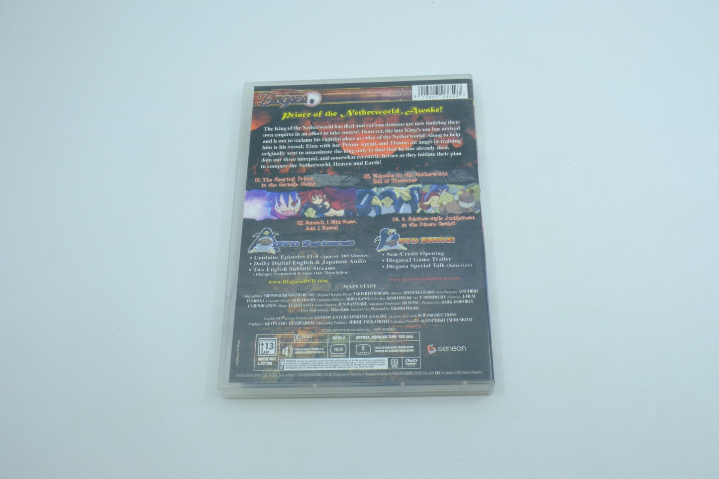 Disgaea DVD Anime Vol. 1–3 Set – Geneon