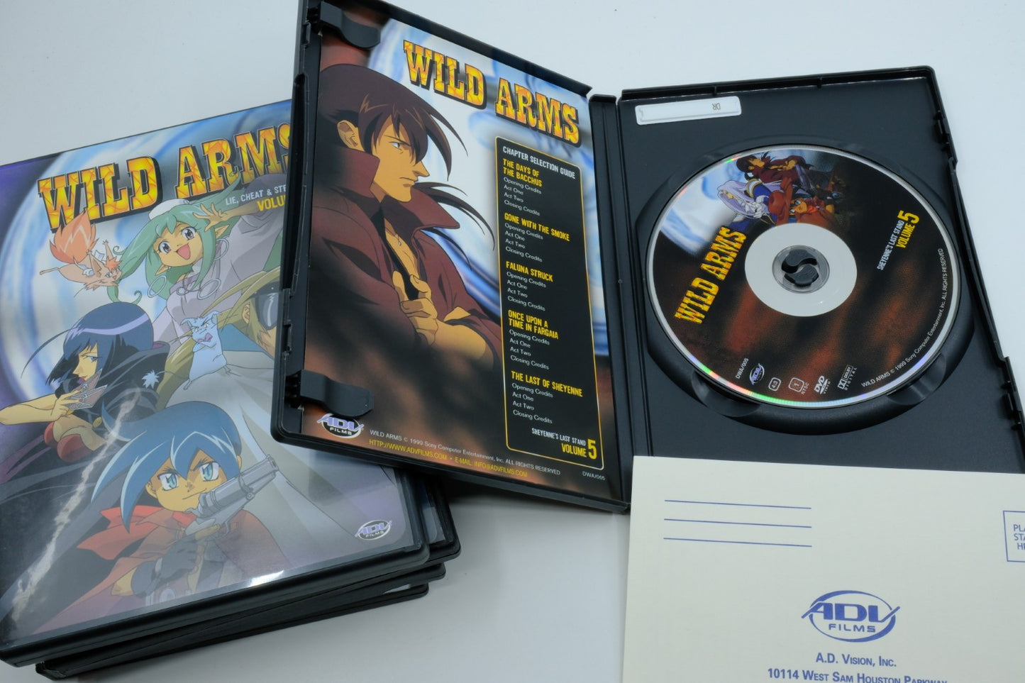 Wild Arms DVD Anime Complete Set Vol. 1–5 – ADV Films