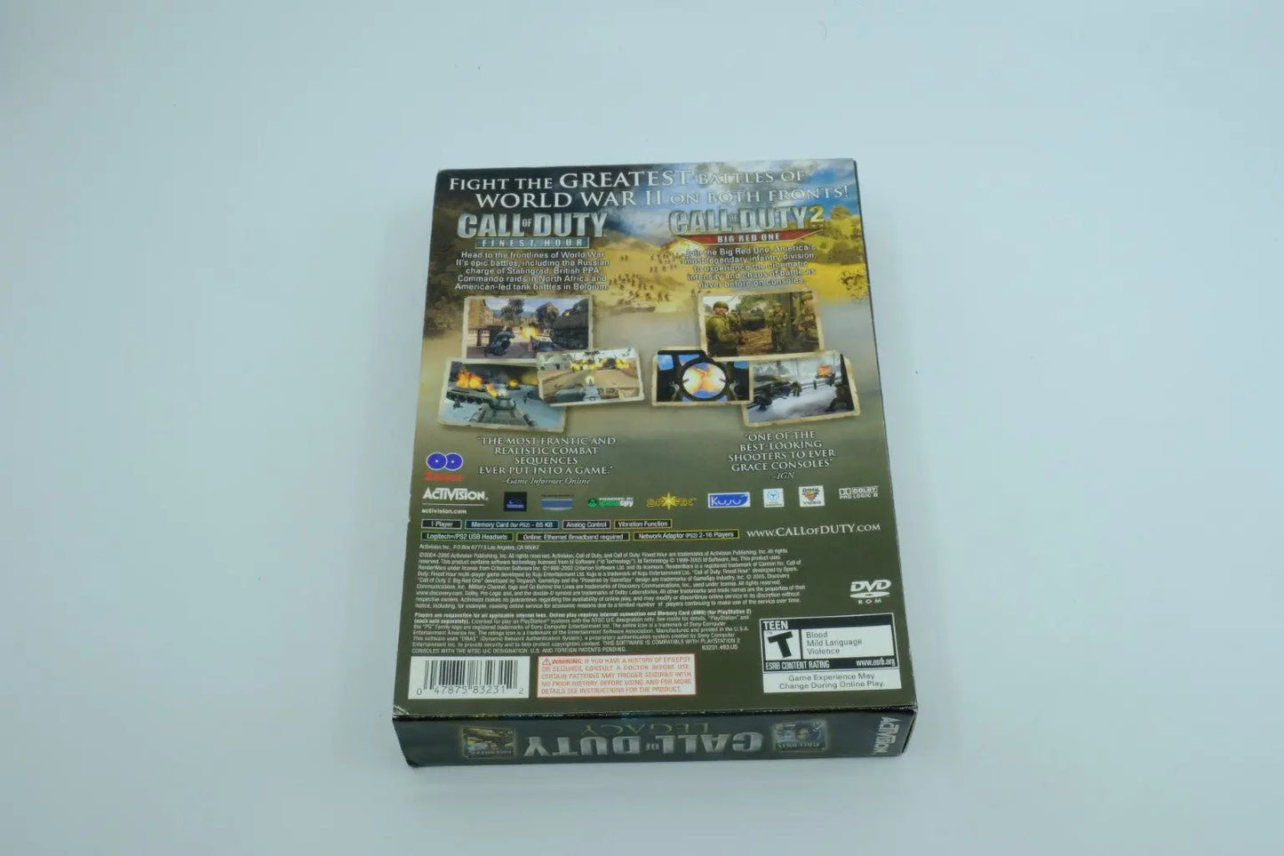 Call of Duty: Legacy (PlayStation 2) – Complete in Box (CIB, Bundle – Both Games Sealed) RetroGate - Your Gateway to Classic Gaming