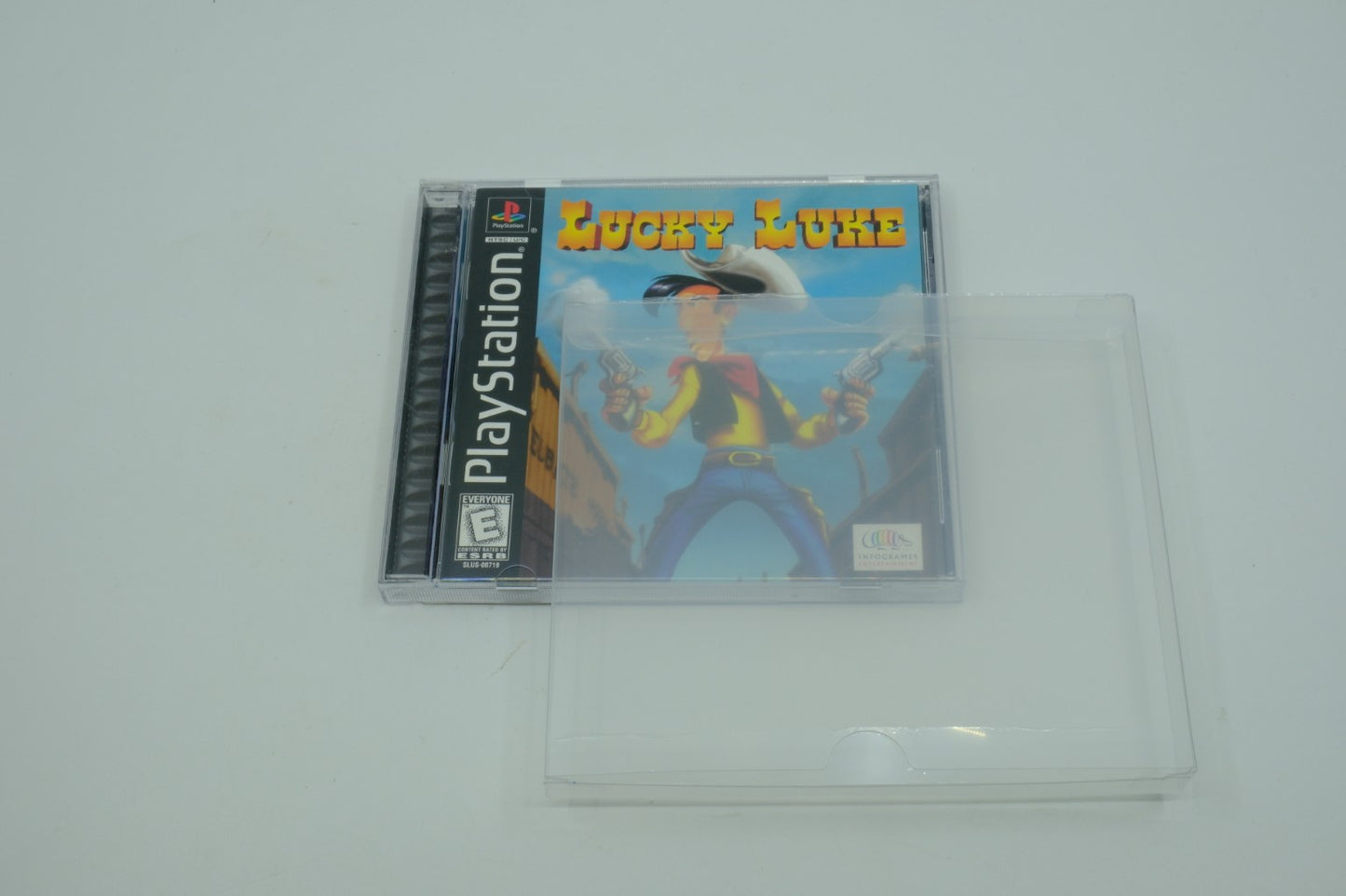 PlayStation 1 Game Case Clear Protective Box Protector Sleeve Case