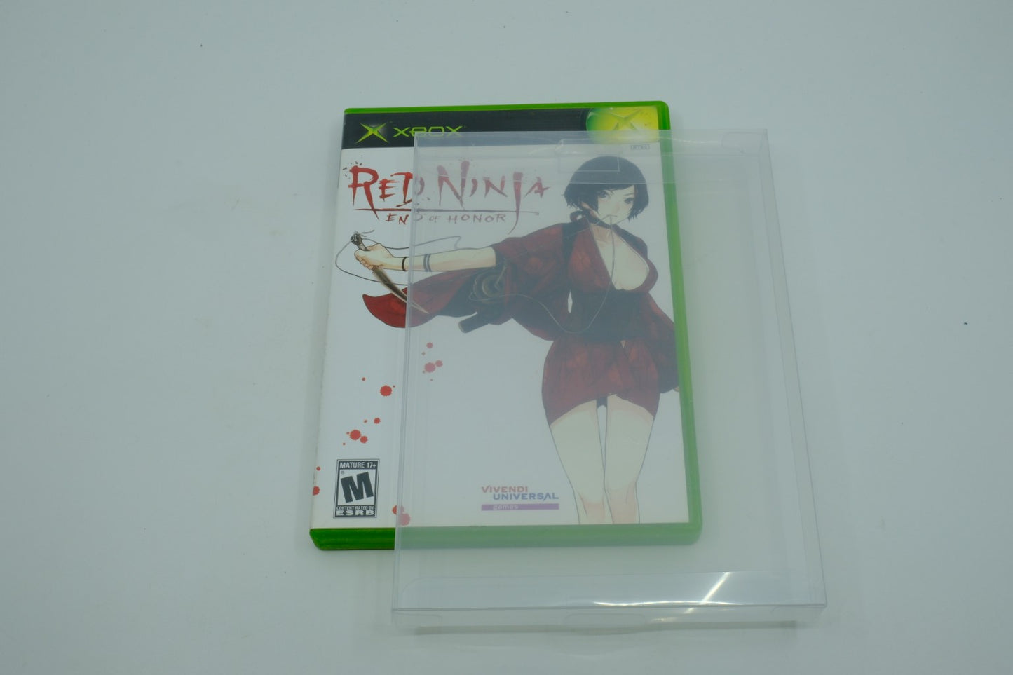 Original Xbox Game Case Clear Protective Box Protector Sleeve Case