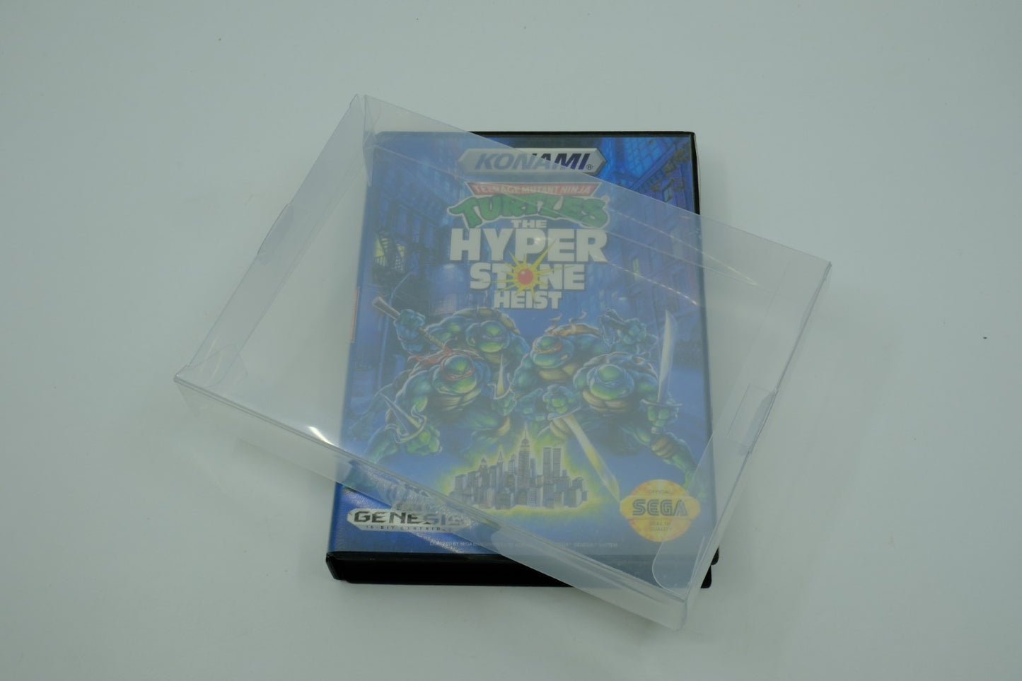 Sega Genesis Game Case Clear Protective Box Protector Sleeve Case