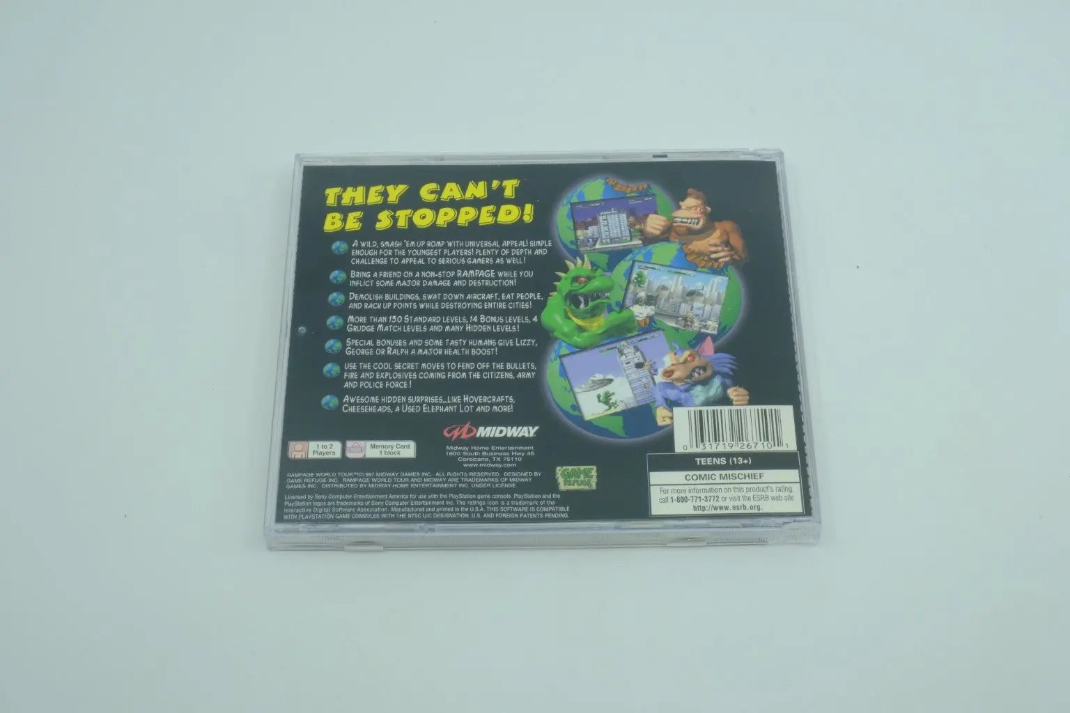 Rampage World Tour – Complete in Box RetroGate - Your Gateway to Classic Gaming