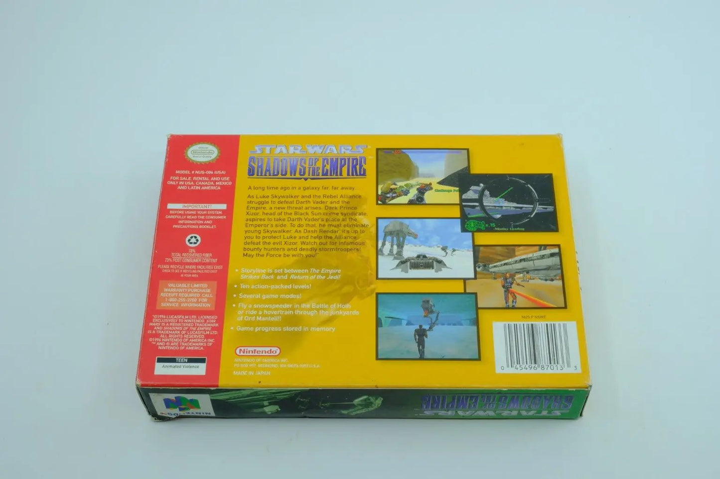 Star Wars: Shadows of the Empire – Complete in Box RetroGate - Your Gateway to Classic Gaming